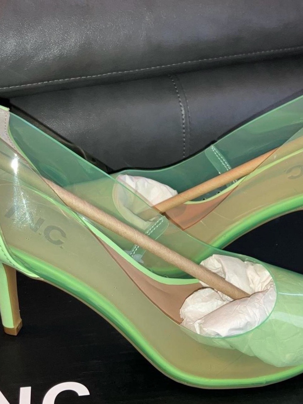 I.N.C. Clear Green Zitah Pumps - Women